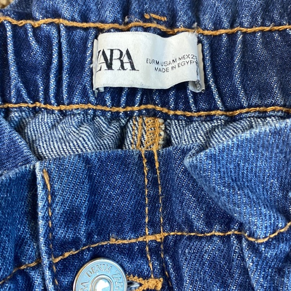 ZARA Oversized Baggy Paperbag Jeans - Picture 8 of 8